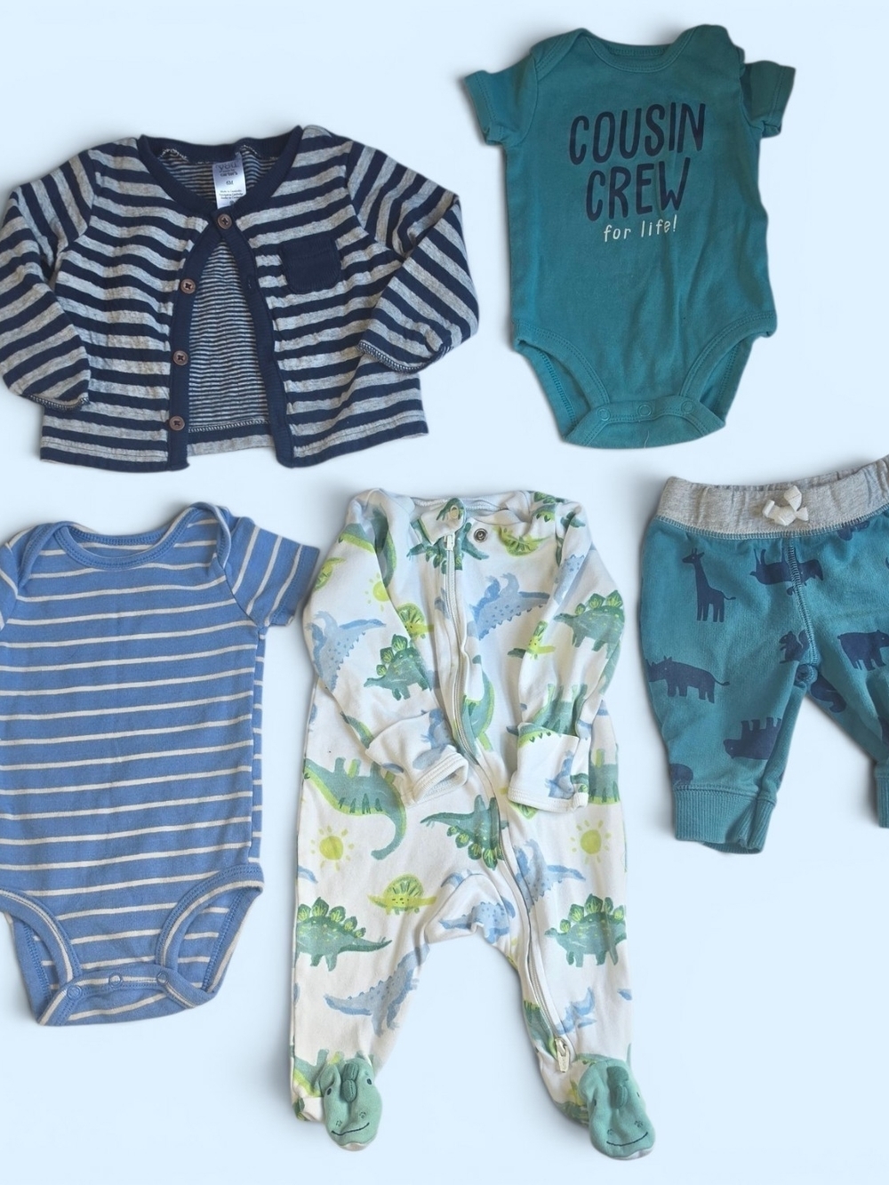 Carter's baby boy clothing lot - All size 3M - lot of 9 pieces.